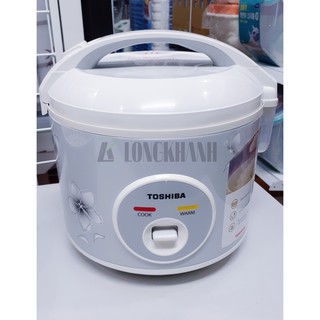 Nồi cơm điện Toshiba RC-10JFM, 1.0L, nút bấm cơ, trắng