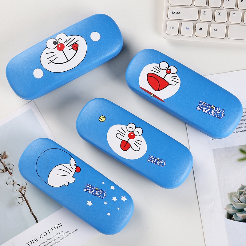 Run Rẩy A Dream Kính Mắt Xanh mập mạp sáng tạo hộp kính hoạt hình thu hộp máy mèo đinh đang mèo học sinh hộp kính mắt