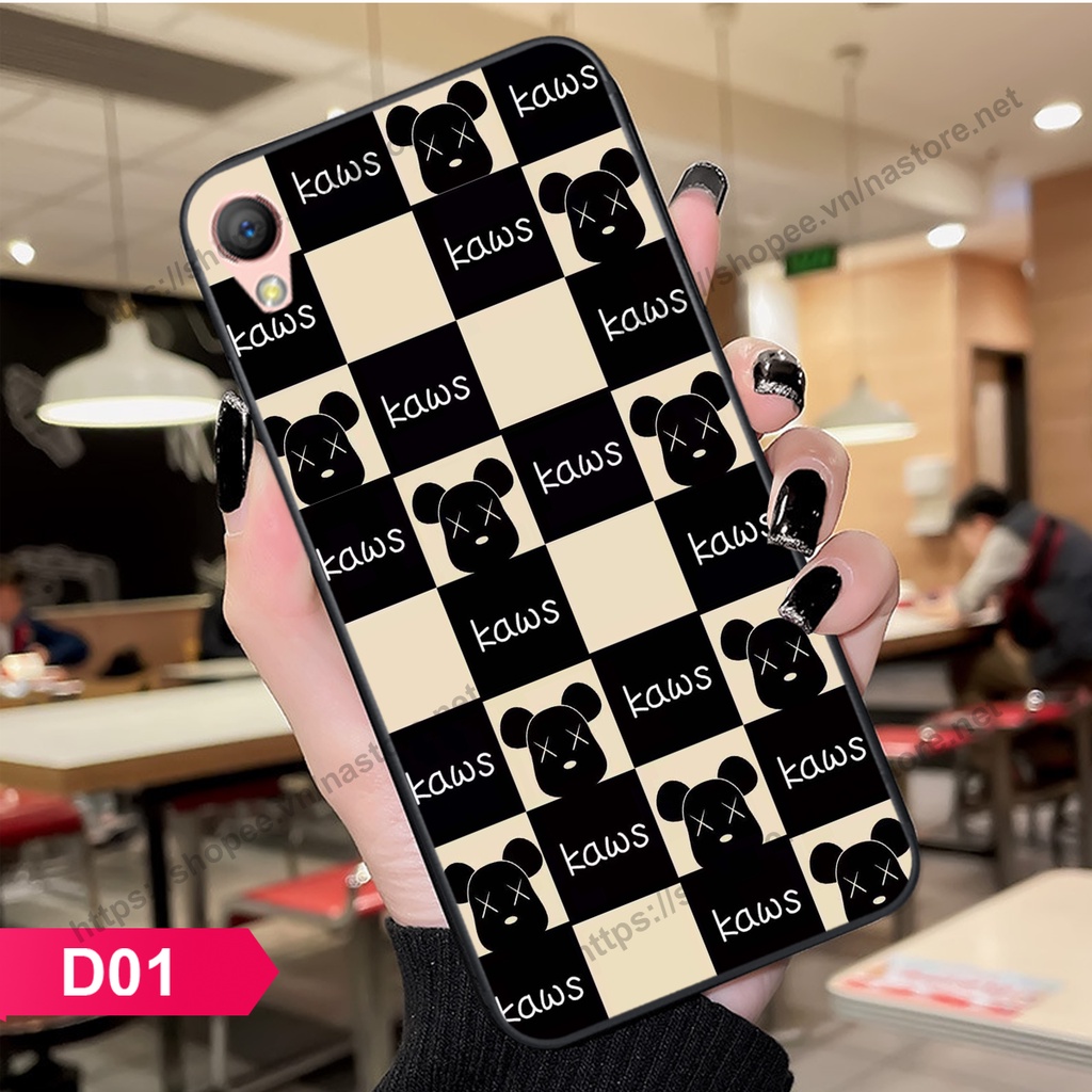 Ốp lưng Oppo A35 / F1 / A37 / Neo 9 / F1 Plus trái tim họa tiết caro, mikey họa tiết beabrick kaws cute