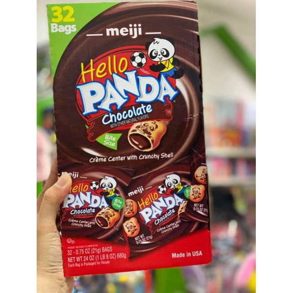 Bánh Gấu Panda Socola Meiji Gói 21g