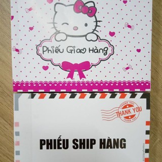 Combo 15q phiếu giao hàng 1 liên khổ A6- 2q phiếu ship hàng 1 liên khổ A6- 3q hóa đơn bán hàng 1 liên khổ A5