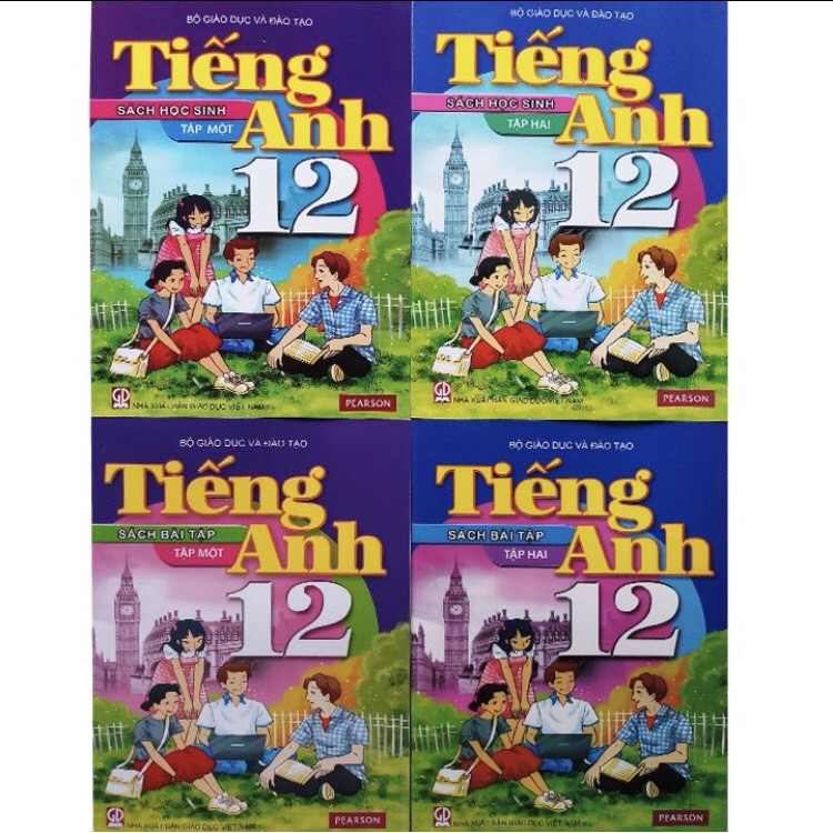 Bộ sách Tiếng anh lớp 12  kèm đĩa CD (chương trình mới) - Kèm bọc sách khổ to