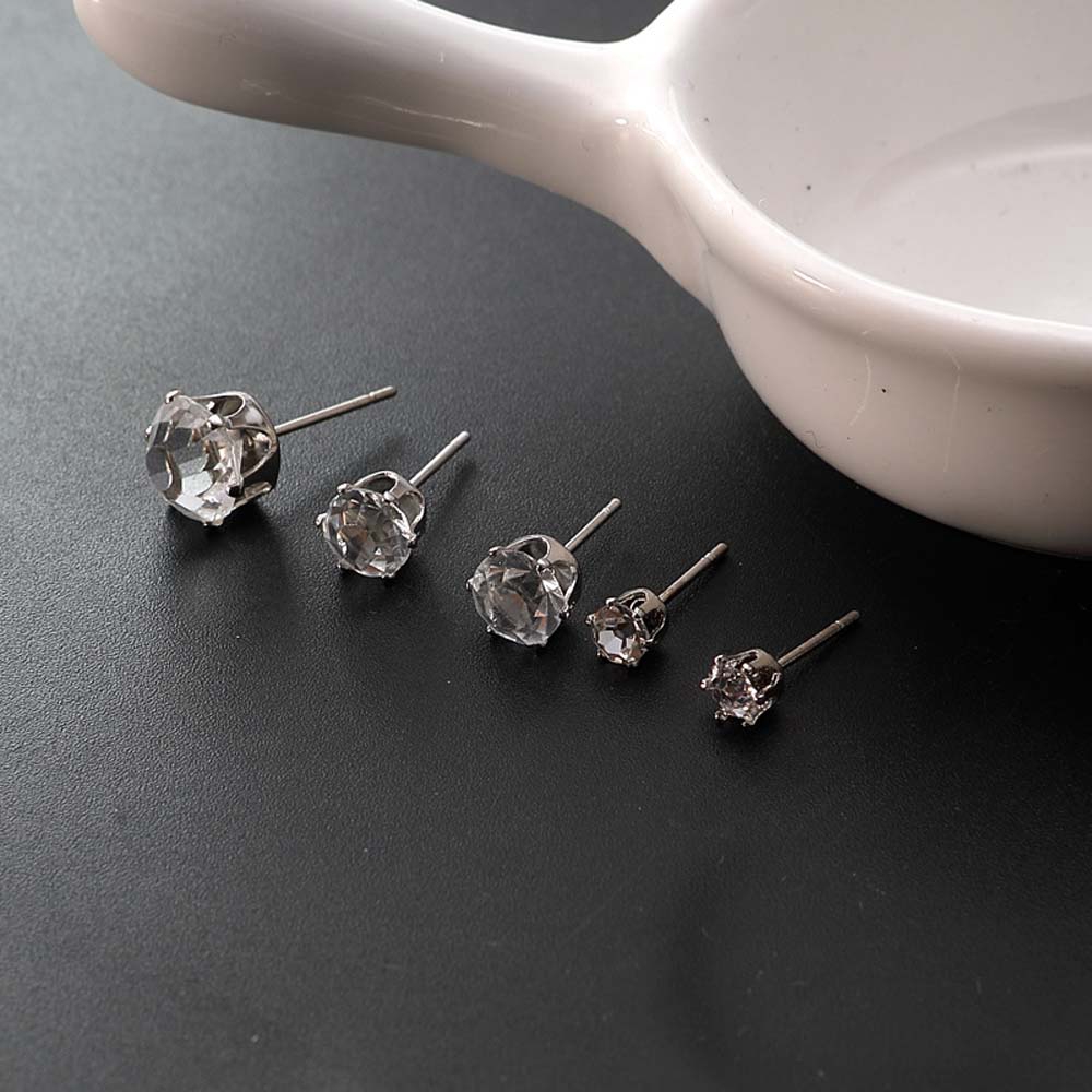 Set 6 Đôi Bông Tai Hình Tròn Cho Nữ