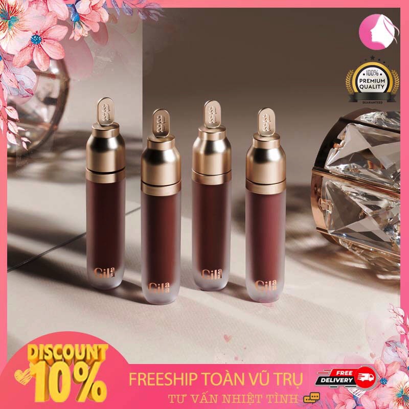 SON MÔI GILAA PLUMPING LIP SERUM 3.8G PHIÊN BẢN VELVET TINT HOÀN HẢO | BigBuy360 - bigbuy360.vn
