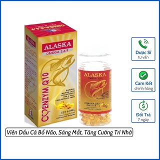 Viên Uống Dầu Cá Alaska Deep Sea Fish Oil Omega 369 Tốt Cho Mắt, Tim, Não - Hỗ Trợ Đẹp Da - Alaska Omega-369 - Lọ 100V