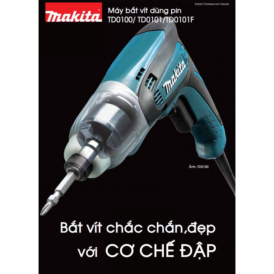 [Hàng chính hãng] Máy vặn vít Makita TD0100