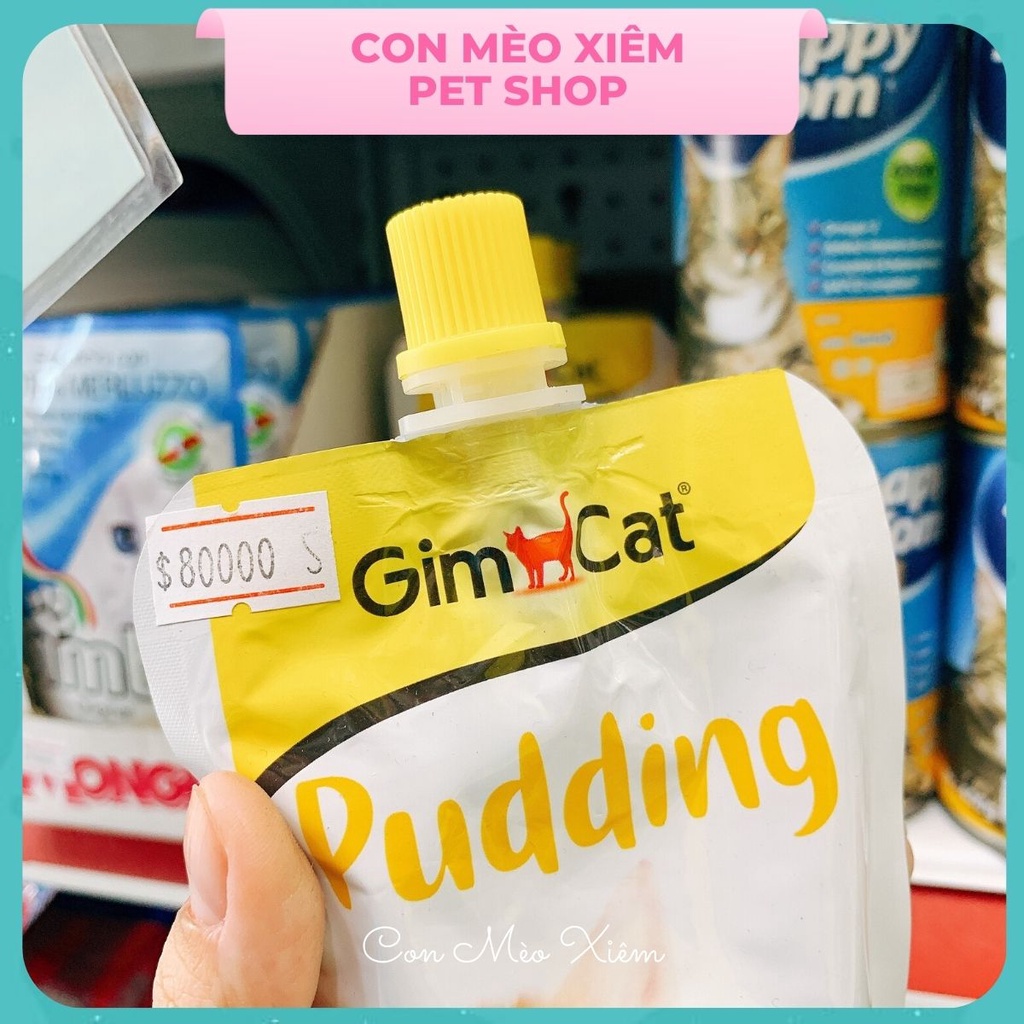 Pudding cho mèo Gimcat đức 150g, bổ sung canxi tiêu hóa cho thú cưng Con Mèo Xiêm