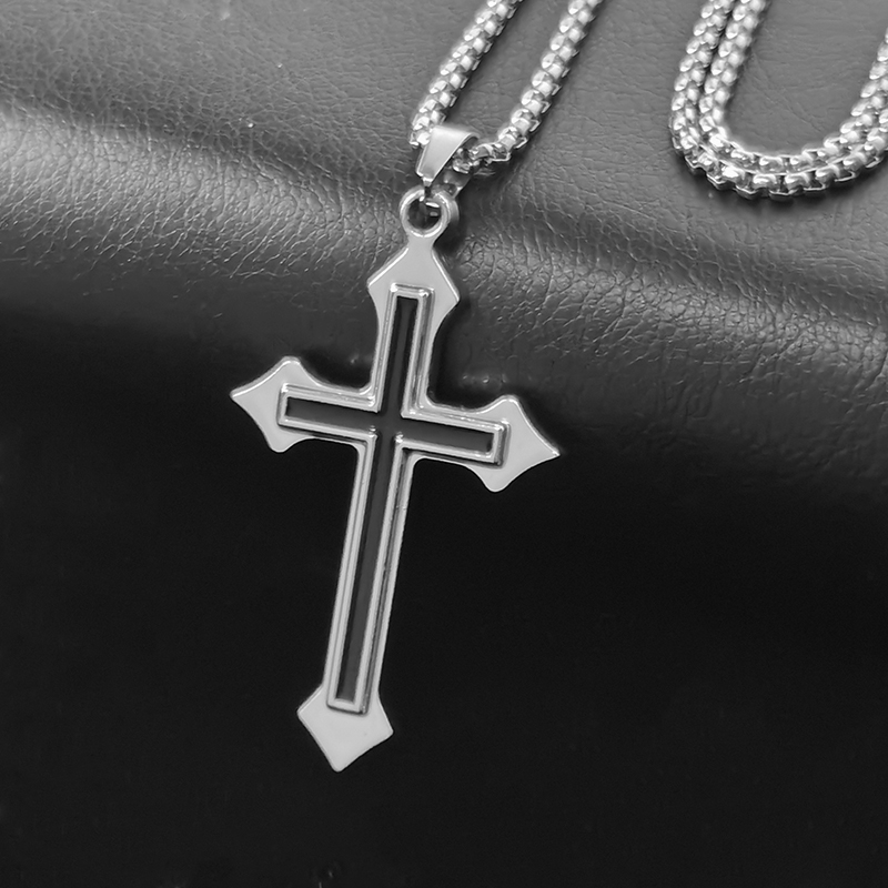 Dây chuyền mặt hình thánh giá thời trang hip hop cá tính