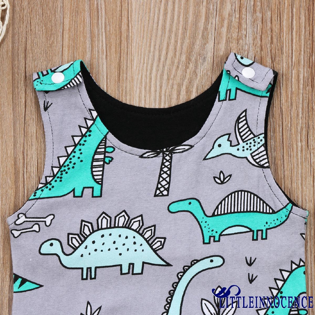 ❤XZQ-Dinosaur Kids Newborn Baby Boy Infant Print Romper Jumpsuit Bodysuit Outfits