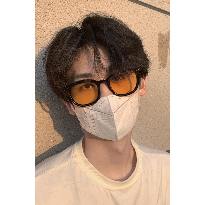 Kính mát IF ME gọng đen vàng thời trang cho nữ