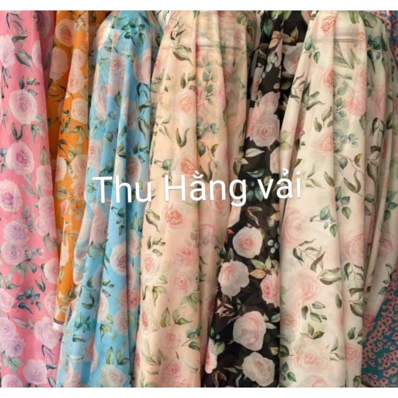 Vải tơ hoa