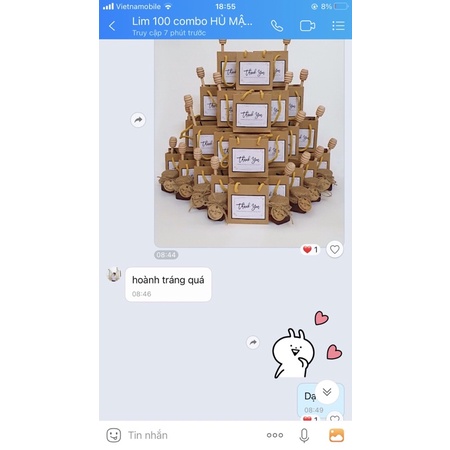 Combo 50 hũ mật ong tặng khách cưới