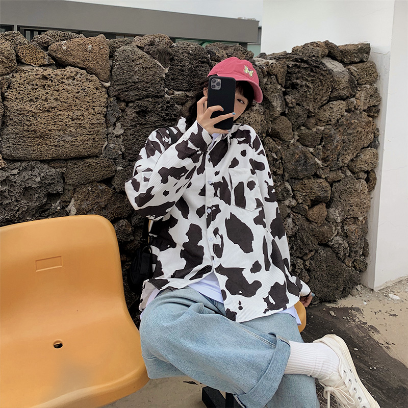 Áo Sơ Mi Tay Dài Cổ Bẻ Dáng Dài Rộng Thời Trang Hàn Quốc Dành Cho Nữ