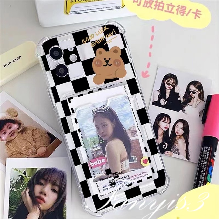 Ốp Điện Thoại TPU Mềm Trong Suốt Hình Gấu Cho IPhone 14 13 12 11 Pro Max X XR Xs Max 8 7 Plus SE 2020