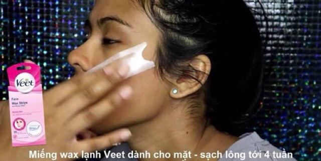 Miếng wax tẩy lông Veet Easy-Gelwax cho mặt và ria mép 20 trips | BigBuy360 - bigbuy360.vn