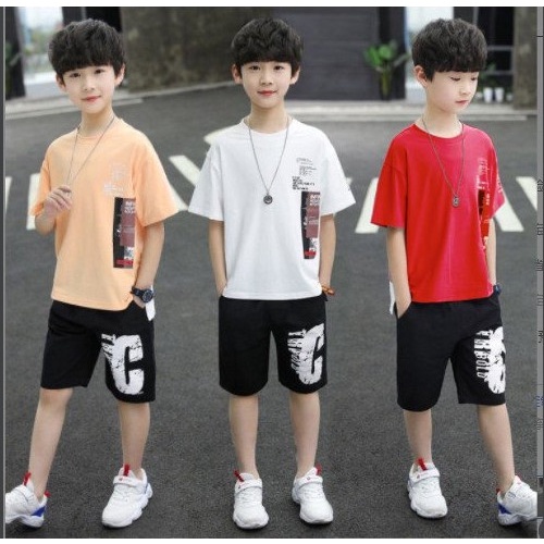 Set bộ quần áo trẻ em dành cho bé trai 20-45kg mẫu chữ C. MA19.