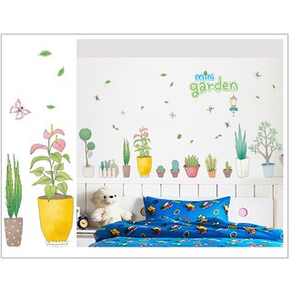| COMBO | 4 mẫu Decal Hoa lá tươi mát