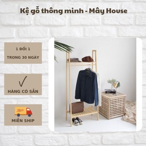 Kệ ladder hanger ⚡ MẪU MỚI ⚡ Gía treo và tủ quần áo Mây House