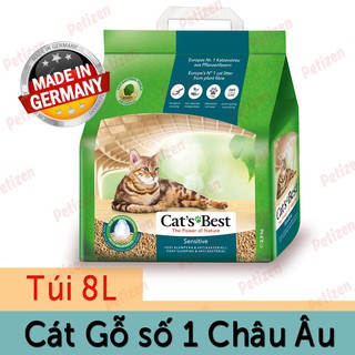 Cát vệ sinh hữu cơ cho Mèo - Cat's Best Sensitive túi 8L