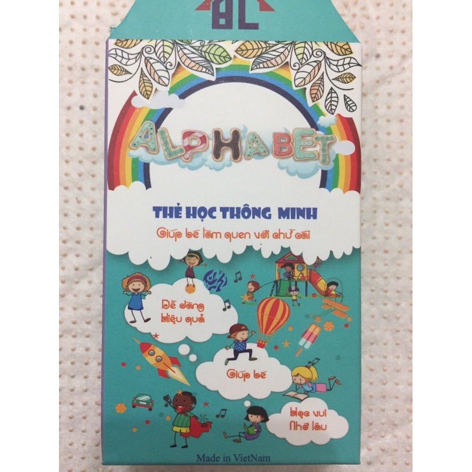 Bộ thẻ học thông minh 36 hoặc 44 thẻ cho bé