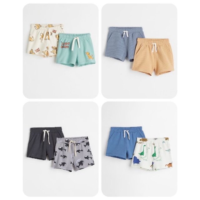 Set 2 quần đùi nỉ  chính hãng H&M