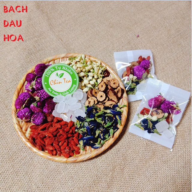 Bách đậu hoa trà,(T14), Trà hoa dưỡng da sáng mắt.......