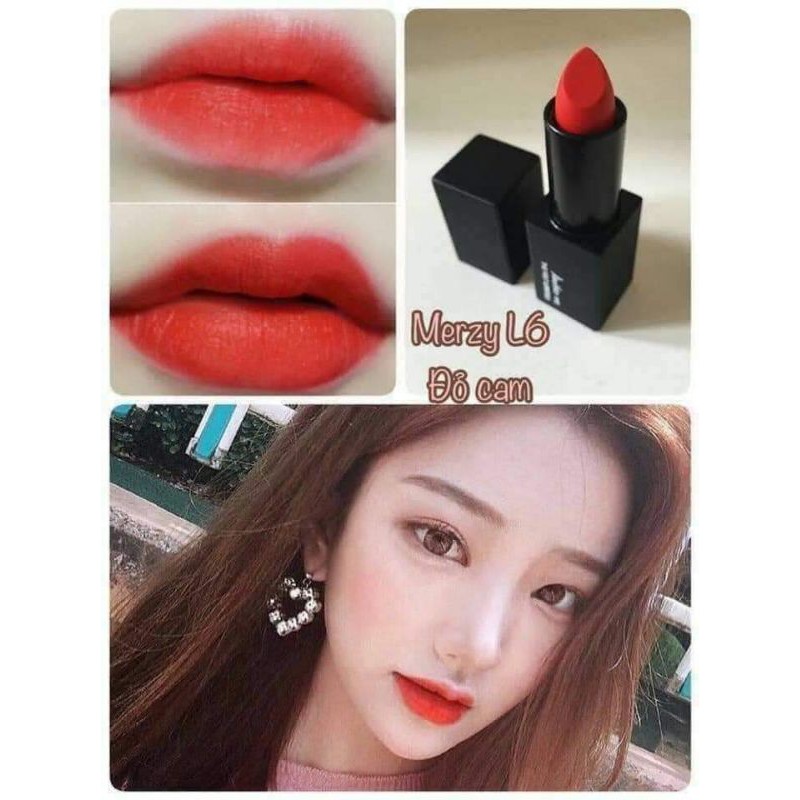 SON THỎI MERZY L6 - ĐỎ CAM