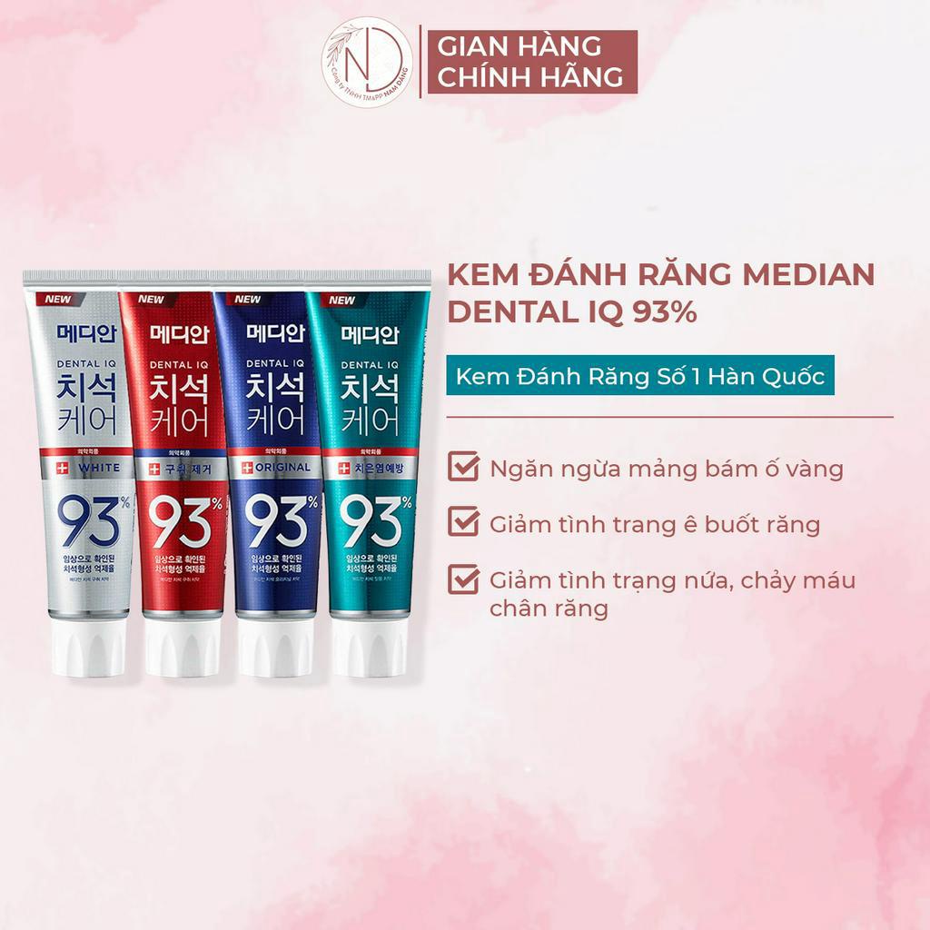 Kem đánh răng MEDIAN Dental IQ 93% Hàn Quốc 120g sản phẩm chính hãng