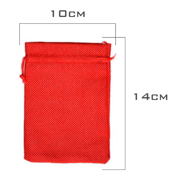 Túi dây rút vải bố linen thô nhiều màu kích thước 10x14cm đựng đồ lặt vặt đựng cà phê - namimi house