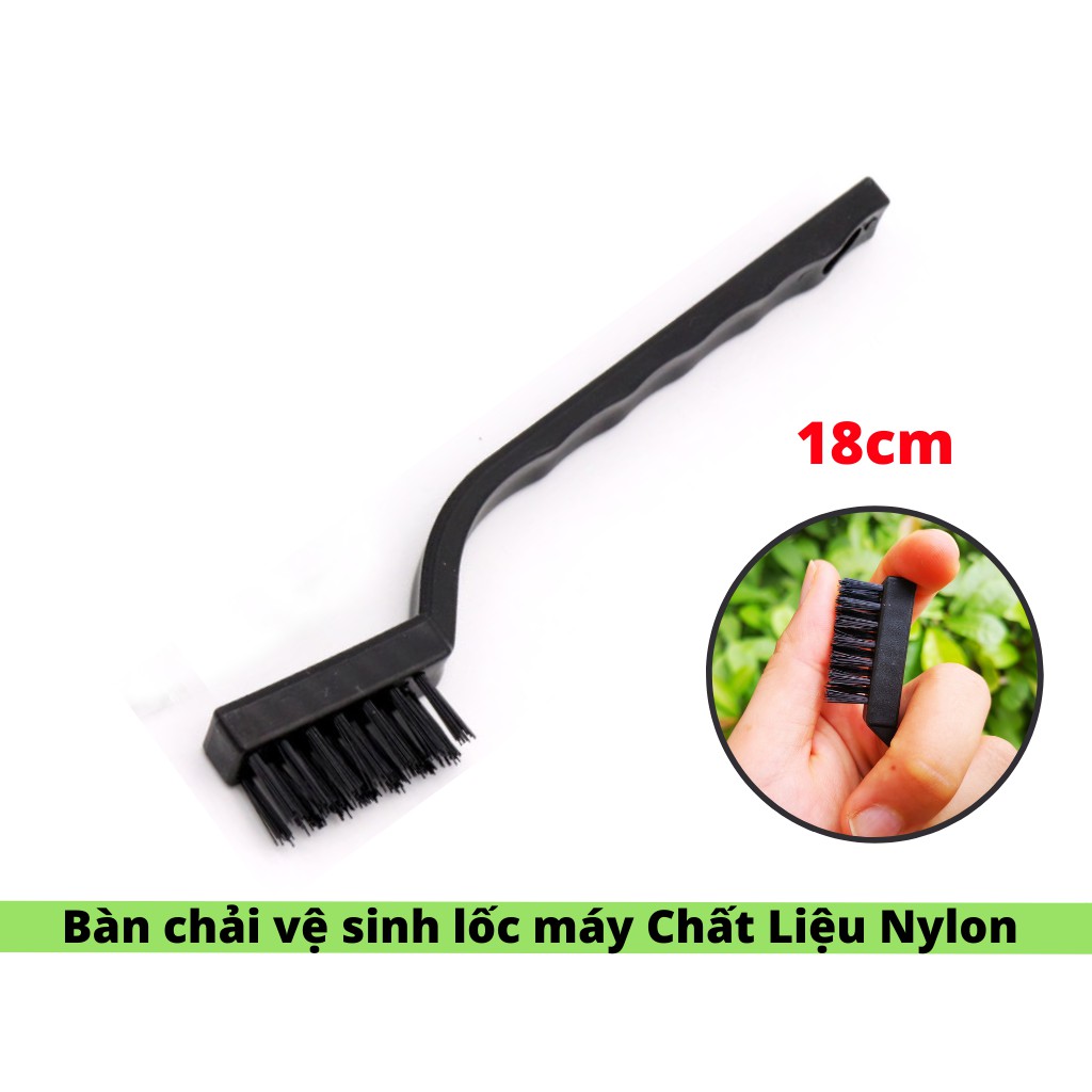 Bàn Chải Nylon Vệ Sinh Lốc Máy Chà Rửa Lốc Máy 18cm