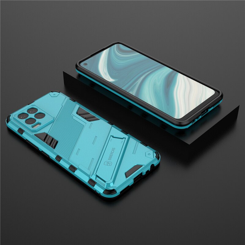 Para OPPO Realme 8 Pro caso cubierta para Realme 8 Pro cubierta protectora Punk armadura de soporte de la caja del teléfono duro Capa Funda Coque