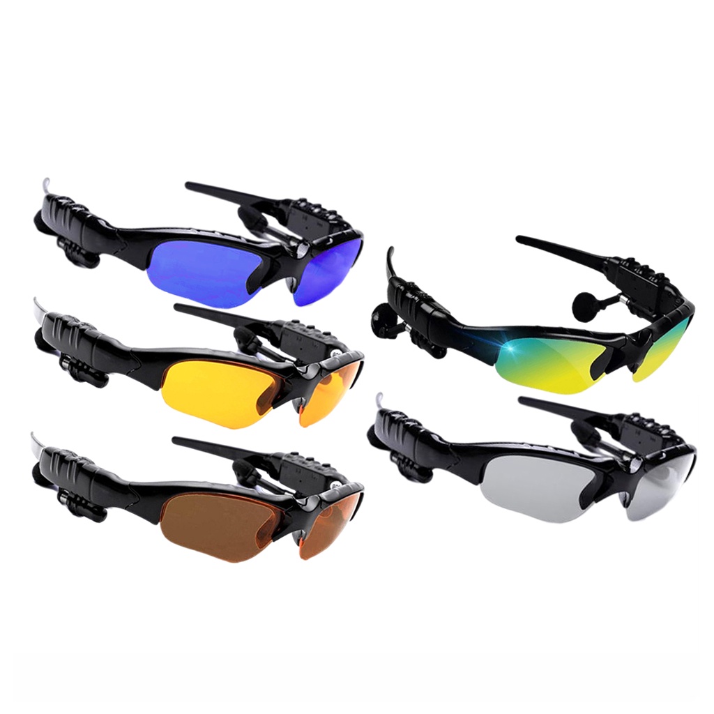 Bubble Shop61 Sports Bluetooth Sunglasses Polarized Glasses Stereo Headset Headphone for Men Eyewear