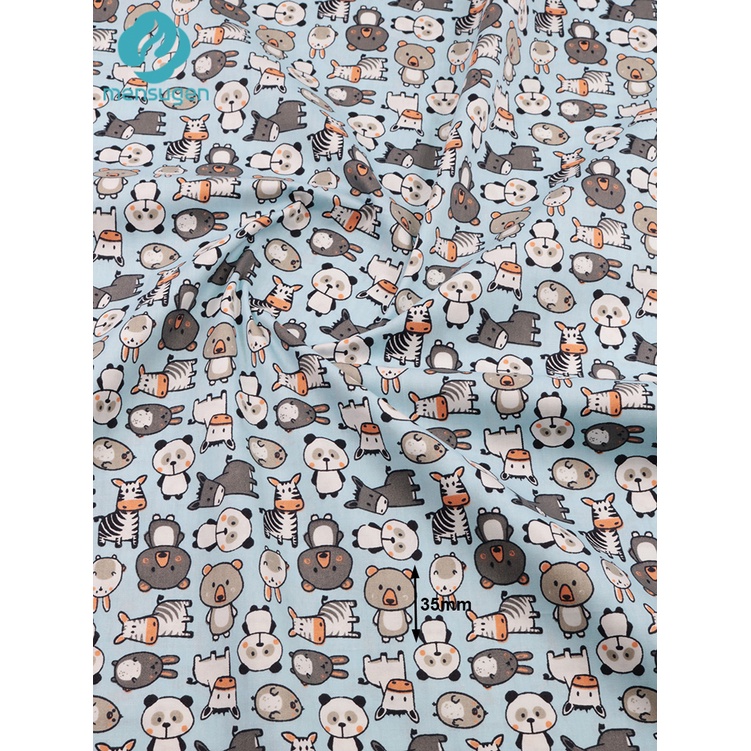 Tấm Vải 100% cotton Họa Tiết Hoạt Hình Đáng Yêu