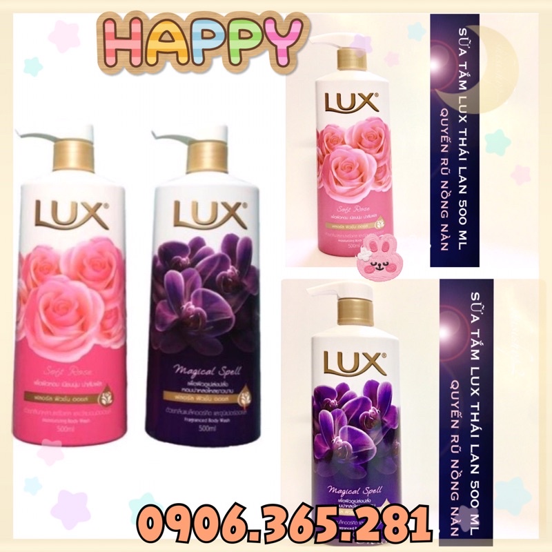 HH Sữa Tắm Lux Hương Nước Hoa Thái Lan 500ml Đảm bảo uy tín chất lượng