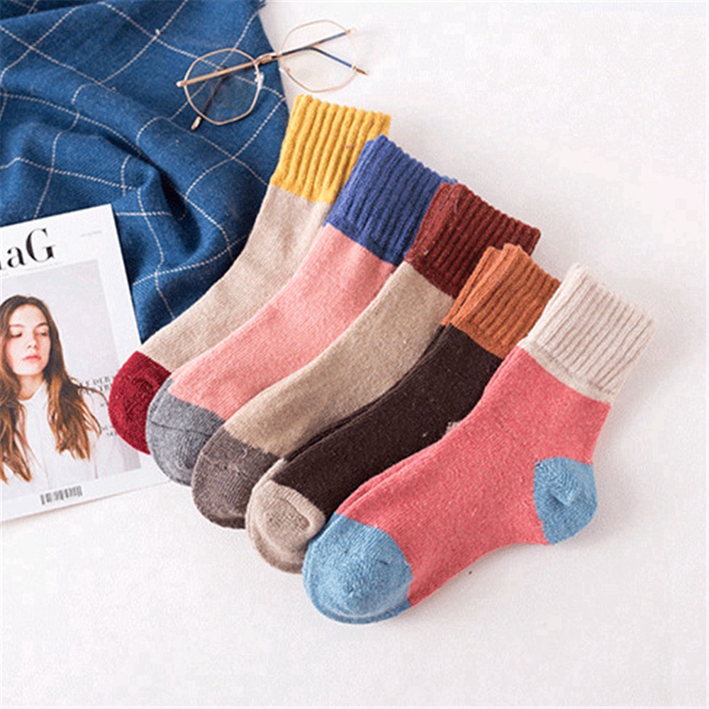 Vớ Len Dày Giữ Ấm Phong Cách Hàn Quốc Cho Nữ