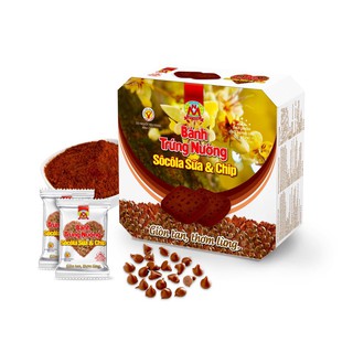 216g Bánh trứng nướng SÔCÔLA sữa & chip MỸ NGỌC – Baked Egg with CHOCOLATE MILK & CHIP Cookie