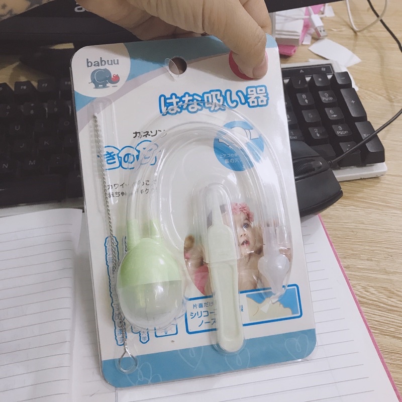 Hút mũi cho bé sơ sinh Babuu có đầu silicon mềm