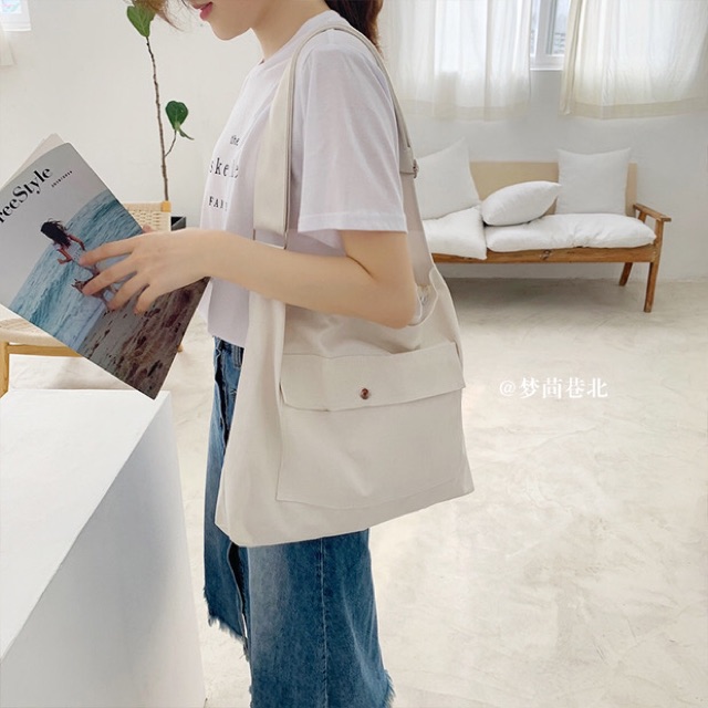 Túi tote size to quai bảng to ulzzang (có sẵn, hình thật)