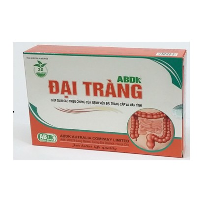 ĐẠI TRÀNG ABDK (hộp 30 viên) - giảm đầy hơi, khó tiêu, đau bụng đi ngoài nhiều lần