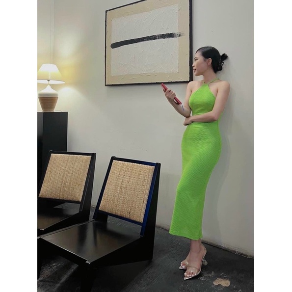 ĐẦM BODY CỔ YẾM HỞ LƯNG CHẤT XỐP ÔM DÁNG KTGIMI ( Kèm ảnh thật)