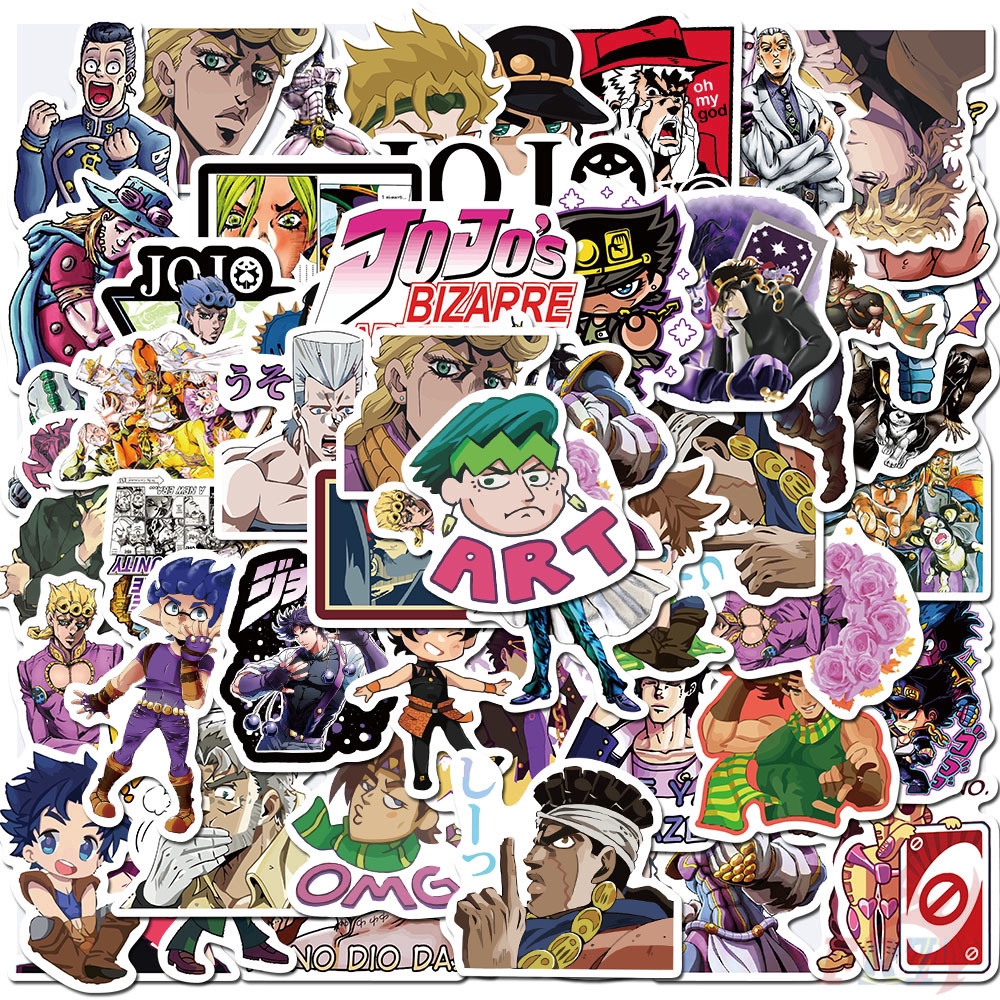 ❉ JoJo's Bizarre Adventure - Series 04 Stickers ❉ 50Pcs/Set Anime Fashion DIY Decals Doodle Stickers
