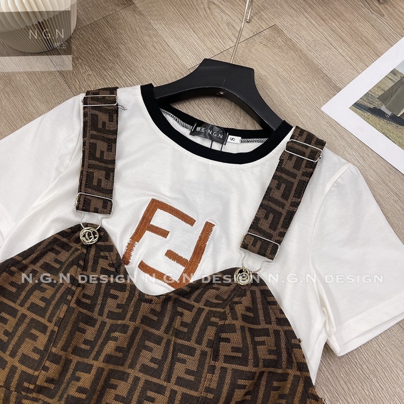 [SALE] Sét yếm FD kèm áo phông