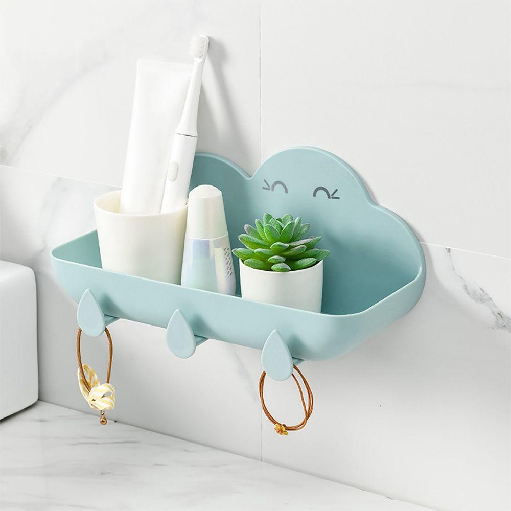Kệ Đựng Đồ Dùng Nhà Tắm Kèm Móc Treo Tiện Dụng