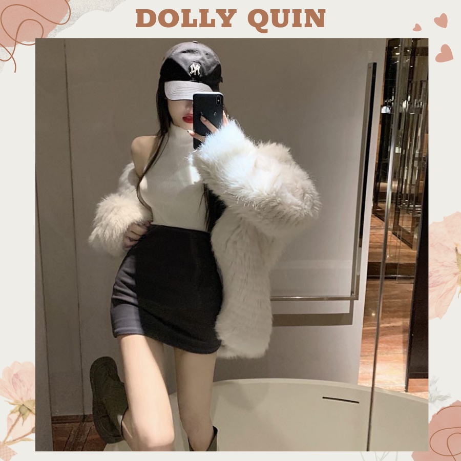 Chân váy ôm ngắn chân váy body, eo chun tôn vòng 3 có quần bảo hộ siêu co giãn dày dặn CV011 Dolly Quin