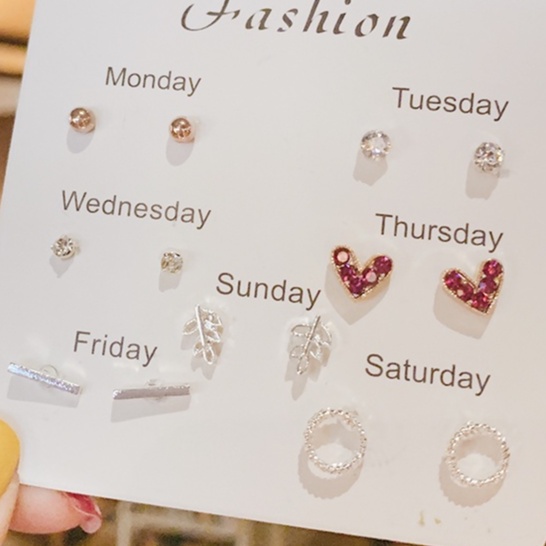 Set Bông Tai Nữ Thiết Kế Đa Dạng Đơn Giản Thời Trang