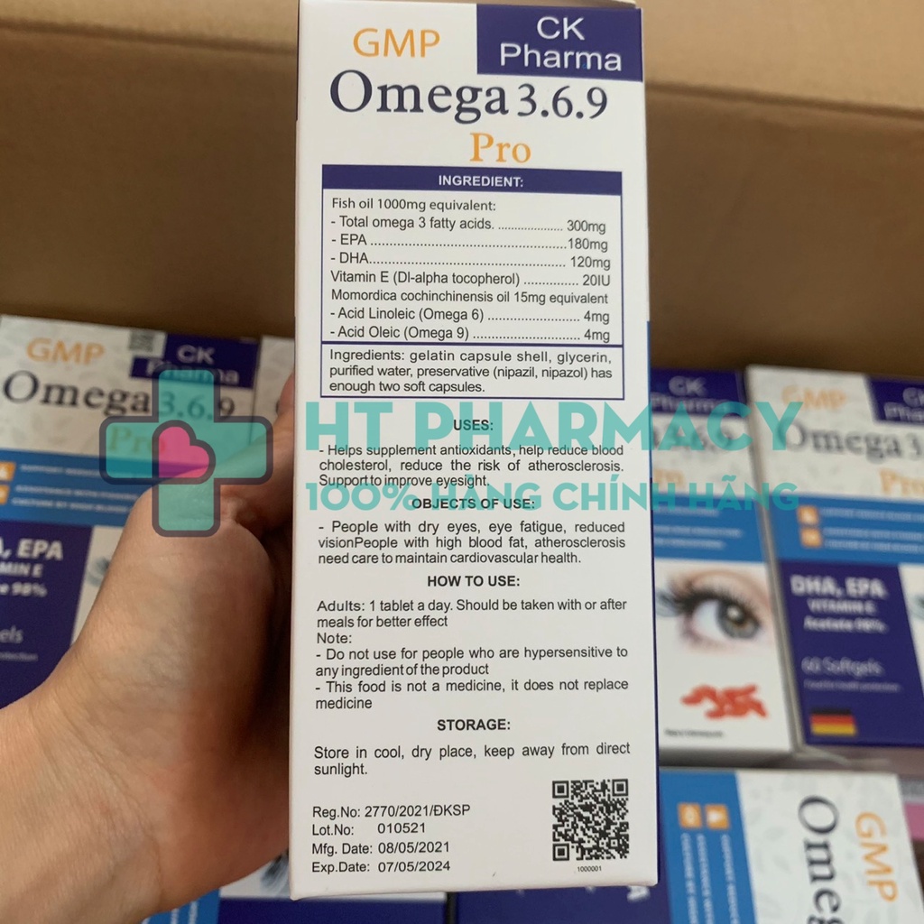 Viên uống Omega 3.6.9 Pro  nhập khẩu Đức