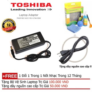 SẠC LAPTOP TOSHIBA 19V-4.7A + Tặng dây nguồn dài 1.8m