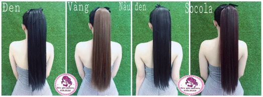 Tóc giả tóc cột thẳng 55cm