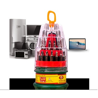 Bộ kết hợp tuốc nơ vít đa năng 31PC Bộ công cụ sửa chữa máy tính xách tay đa năng 31 trong 1 Tua vít KHO-6.2