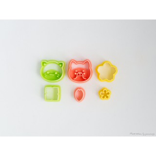 Set khuôn tạo hình đồ ăn 6 chi tiết Nhật Bản